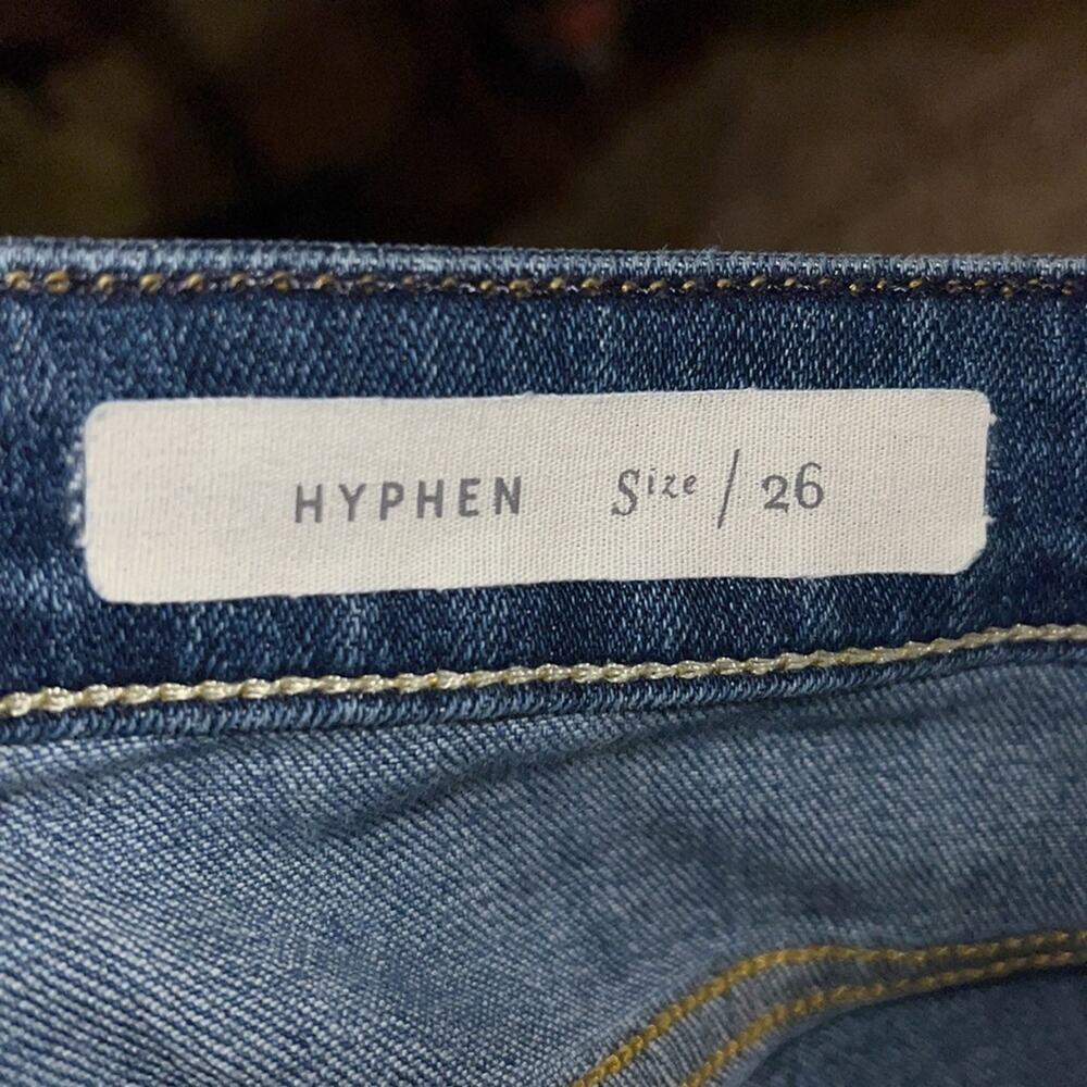 PILCRO AND THE LETTERPRESS hyphen straight leg distressed jeans 26 - Picture 3 of 7
